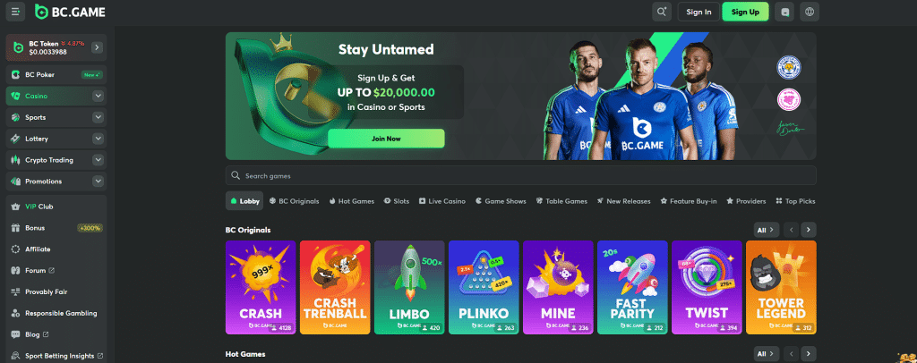 BC Game - crypto casinos